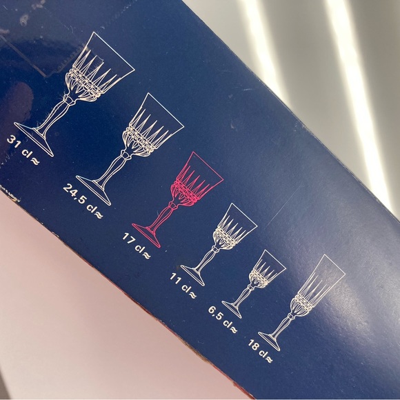 🎁 Vintage Crystal Wine Glasses Made in France 🇫🇷 by Cristal d'Arque 6 🥂 - Picture 10 of 11